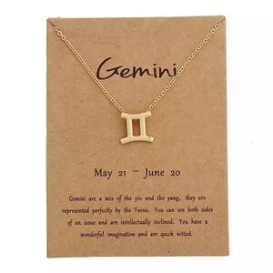 🆕Gemini Zodiac Astrology Pendant Necklace